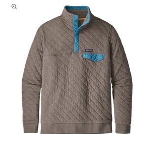 Patagonia Quilted Jacket in Brown and Blue
